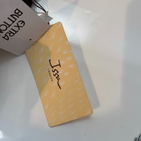 ISSA London Black Ribbed Dress Medium (UK large) - Picture 9 of 10